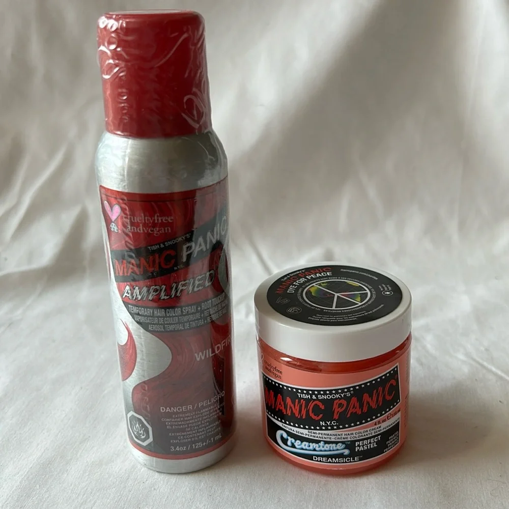 Manic Panic Dye Hard Amplified Creamtone Temporary Hair Coloring-Set of 3-  New